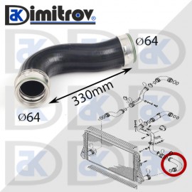 Маркуч турбо Audi A3 Seat Altea Leon Toledo Skoda Octavia Superb Volkswagen Caddy Eos Golf Jetta Passat Touran